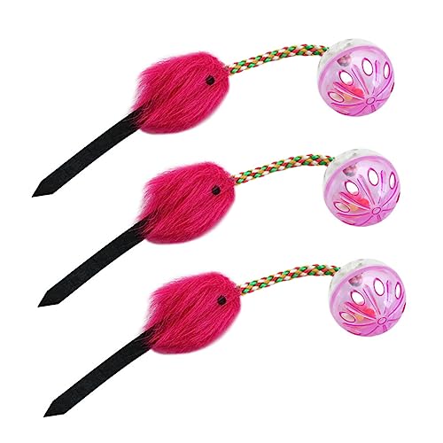 GRIRIW 3Stücke Interactive Cat Teaser Balls Durable Bell Toys for Engaging Playtime Promotes Activity and Bonding with Your Feline Friends GRIRIW 3Stücke Interactive Cat Teaser Balls Durable Bell Toys for Engaging Playtime Promotes Activity and Bonding with Your Feline Friends von GRIRIW
