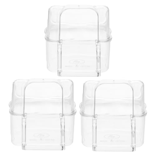 GRIRIW Papageien-napf-Set 3-teilig Spritzwasser-futterbox Für Vögel Ständerstange Acrylmaterial Sicher Für Den Käfig Tierfutterbehälter GRIRIW Papageien-napf-Set 3-teilig Spritzwasser-futterbox Für Vögel Ständerstange Acrylmaterial Sicher Für Den Käfig Tierfutterbehälter von GRIRIW