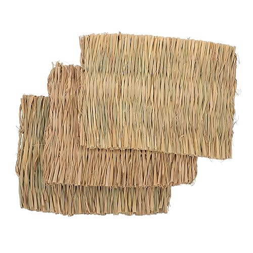 GRIRIW 3st Strohmatte Kaninchenschale Hasenkäfig Für Drinnen Häschen Zeug Kleiner Hasenkäfig Hasensachen Hasenkäfig Drinnen Heufütterung Hase Kaumatte Stroh Gewebte Matte Grasig GRIRIW 3st Strohmatte Kaninchenschale Hasenkäfig Für Drinnen Häschen Zeug Kleiner Hasenkäfig Hasensachen Hasenkäfig Drinnen Heufütterung Hase Kaumatte Stroh Gewebte Matte Grasig von GRIRIW
