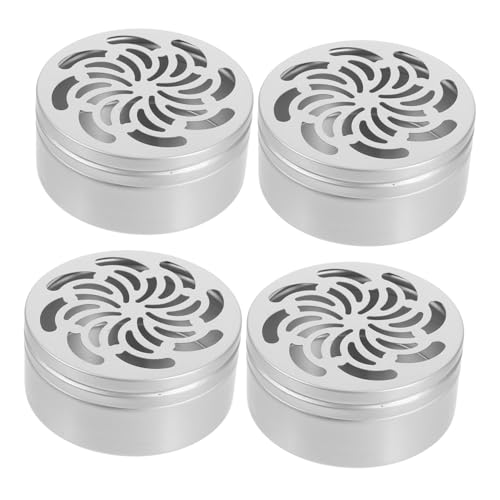 GRIRIW 4 Stück Geruchstrainingsgläser Für Hunde Aluminium-hohldeckel Duftbehälter Für Das Hundetraining Nachfüllbare Geruchstrainingsdosen Aus Metall Leere Reisebox GRIRIW 4 Stück Geruchstrainingsgläser Für Hunde Aluminium-hohldeckel Duftbehälter Für Das Hundetraining Nachfüllbare Geruchstrainingsdosen Aus Metall Leere Reisebox von GRIRIW