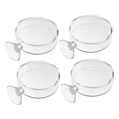 GRIRIW 4 Stück Fressnapf aus der Luft Aquariumzubehör Futternäpfe für Aquarien Betta-Aquarium Glasbecher Futternapf für Garnelen Futternapf für Aquarien Pflanze Spender rundes Tablett GRIRIW 4 Stück Fressnapf aus der Luft Aquariumzubehör Futternäpfe für Aquarien Betta-Aquarium Glasbecher Futternapf für Garnelen Futternapf für Aquarien Pflanze Spender rundes Tablett von GRIRIW