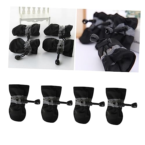 GRIRIW 4 Stück Haustier Stiefel Hündchen Atmungsaktiv Wasserschuhe Für Hunde Hundeschuhe Für Mittelgroße Hunde Luft Pfote Haustier Hund Stiefel Regenmantel Wasserdicht Hundeschuhe Black GRIRIW 4 Stück Haustier Stiefel Hündchen Atmungsaktiv Wasserschuhe Für Hunde Hundeschuhe Für Mittelgroße Hunde Luft Pfote Haustier Hund Stiefel Regenmantel Wasserdicht Hundeschuhe Black von GRIRIW