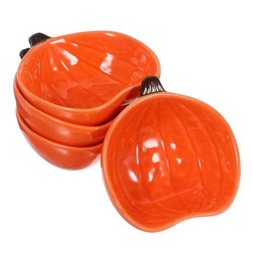 GRIRIW 4 Stück Keramische Hamster Futterschalen Kürbisform für Kleine Haustiere und Langlebig für Komfortables Füttern GRIRIW 4 Stück Keramische Hamster Futterschalen Kürbisform für Kleine Haustiere und Langlebig für Komfortables Füttern von GRIRIW