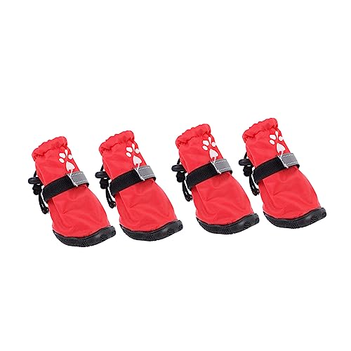GRIRIW 4 Stück Regenstiefel Für Haustiere Winterschuhe Für Hunde rutschfeste Stiefel Für Haustiere Winterstiefel Für Haustiere Hundeschuhe Stiefel Zum Schutz Der Hundepfoten GRIRIW 4 Stück Regenstiefel Für Haustiere Winterschuhe Für Hunde rutschfeste Stiefel Für Haustiere Winterstiefel Für Haustiere Hundeschuhe Stiefel Zum Schutz Der Hundepfoten von GRIRIW