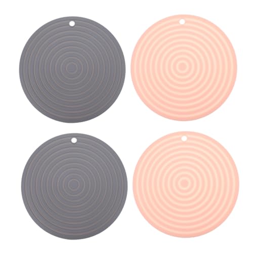 GRIRIW 4 Stücke Silikon Wärmedämmung Pads Für Pet Bowl Matten Tiernahrung Fütterung Matte in Und Grau GRIRIW 4 Stücke Silikon Wärmedämmung Pads Für Pet Bowl Matten Tiernahrung Fütterung Matte in Und Grau von GRIRIW