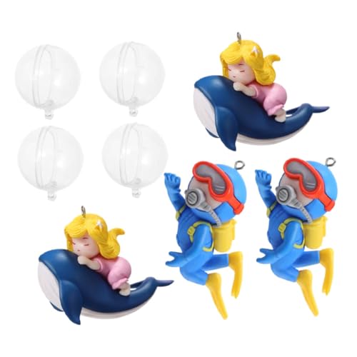 GRIRIW 4 Stück Teiliges Aquarium Deko mit Schwimmenden PVC Tauchern Bunte Taucher und Mädchen Wal Langlebige Fischbecken Landschaftsdekoration Einfach zu Reinigen Sicher für Aquarien GRIRIW 4 Stück Teiliges Aquarium Deko mit Schwimmenden PVC Tauchern Bunte Taucher und Mädchen Wal Langlebige Fischbecken Landschaftsdekoration Einfach zu Reinigen Sicher für Aquarien von GRIRIW