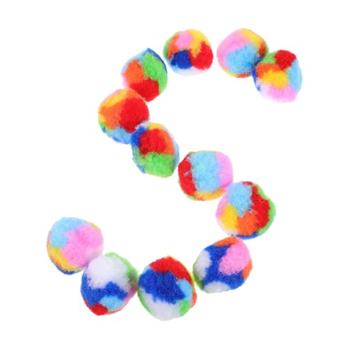 GRIRIW 40stücke Plüschbälle Katzenspielzeug Regenbogenfarbe Für Innenbereich Haustierspielzeug Bälle Für Katzen Interaktives Spielzeug Kaubälle Leicht Und Einfach Zu Verstauen GRIRIW 40stücke Plüschbälle Katzenspielzeug Regenbogenfarbe Für Innenbereich Haustierspielzeug Bälle Für Katzen Interaktives Spielzeug Kaubälle Leicht Und Einfach Zu Verstauen von GRIRIW