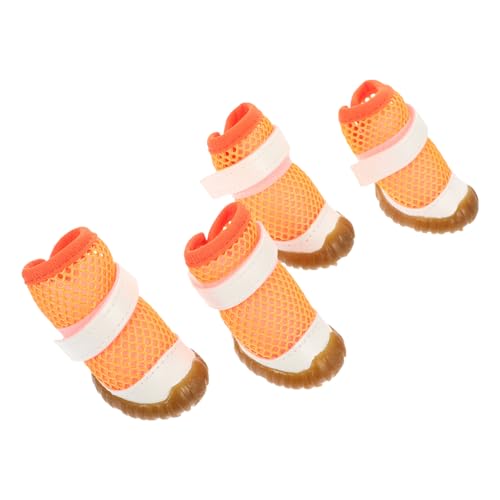 GRIRIW 4Stücke Atmungsaktive Welpenschuhe Tragenresistente Sommerhundstiefel Für Outdoor Aktivitäten Welpenversorgung GRIRIW 4Stücke Atmungsaktive Welpenschuhe Tragenresistente Sommerhundstiefel Für Outdoor Aktivitäten Welpenversorgung von GRIRIW