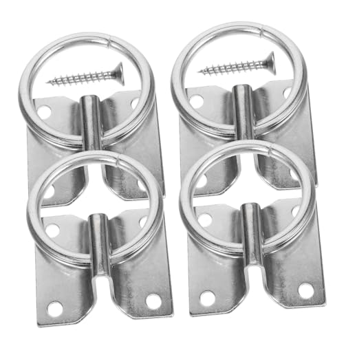 GRIRIW Pferdeanbindering 4 Stück Sicherheits Krawattenring für Pferde Metall Flexibel Installieren Pferdezubehör für Stall und Training von GRIRIW