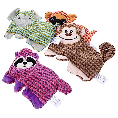 GRIRIW 4Stücke Plüsch Füllung Kauspielzeug Für Welpen Entzückendes Design Elefant Fördert Zahnpflege Und Spielspaß GRIRIW 4Stücke Plüsch Füllung Kauspielzeug Für Welpen Entzückendes Design Elefant Fördert Zahnpflege Und Spielspaß von GRIRIW