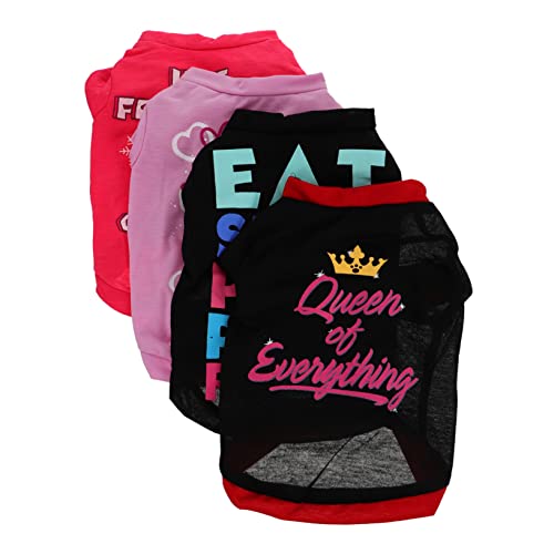 GRIRIW 4stücke Hundeshirts Für Kleine Hunde Stylische Sommerbekleidung Aus Hautfreundlichem Material Für Tägliche Abenteuer GRIRIW 4stücke Hundeshirts Für Kleine Hunde Stylische Sommerbekleidung Aus Hautfreundlichem Material Für Tägliche Abenteuer von GRIRIW