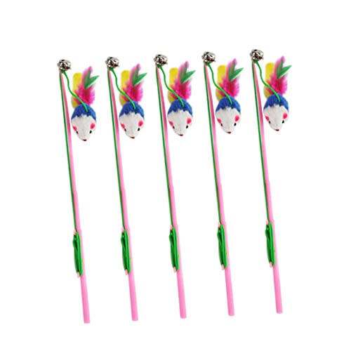GRIRIW 5 Stück Bunte Plüsch Katzen mit Glocke Teiliges Interaktives Teaser Training für Katzen und Kätzchen Fördert Spiel und Bewegung Zufällige Farbe Zufällige Farbe GRIRIW 5 Stück Bunte Plüsch Katzen mit Glocke Teiliges Interaktives Teaser Training für Katzen und Kätzchen Fördert Spiel und Bewegung Zufällige Farbe Zufällige Farbe von GRIRIW
