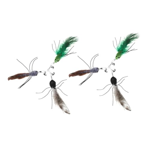 GRIRIW 6er Set Katzen Ersatzteile Für Interaktive Katzenangel Bunte Insekten Teaser Aufsätze Für Katzen Beschäftigungsspielzeug Für Aktive Katzen Inklusive Grüner Grauer Und GRIRIW 6er Set Katzen Ersatzteile Für Interaktive Katzenangel Bunte Insekten Teaser Aufsätze Für Katzen Beschäftigungsspielzeug Für Aktive Katzen Inklusive Grüner Grauer Und von GRIRIW