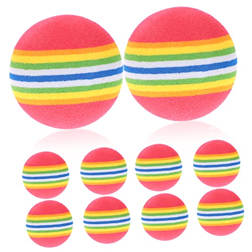 GRIRIW 8 Stück Teiliges Hundespielzeug Bouncy Balls aus Eva Lustige Welpen Spielbälle für Drinnen und Draußen Elastische Kauspielzeuge zur Beschäftigung und Zahnpflege Zufälliger Stil von GRIRIW