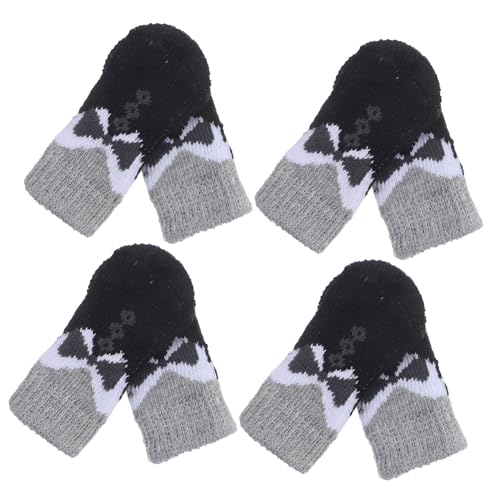 GRIRIW 8Stücke rutschfeste Hundesocken Für Katzen Und Pfotenschonende Elastische Strümpfe Für Haustiere Für Herbst Und Winter Verschiedene von GRIRIW