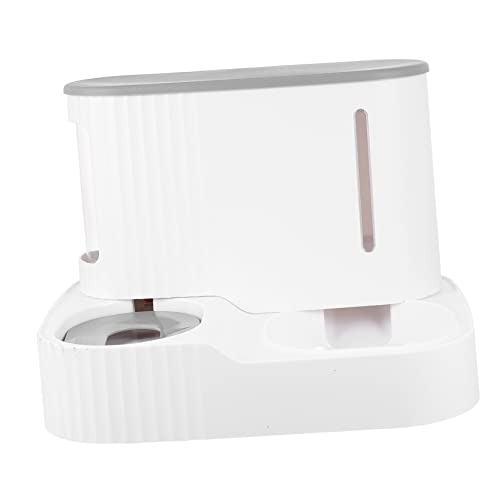 GRIRIW Abnehmbare Haustierschüssel Automatischer Wasserspender für Katzen und Futter und Wasserfontäne mit Design für Kontinuierliche Nahrungs von GRIRIW
