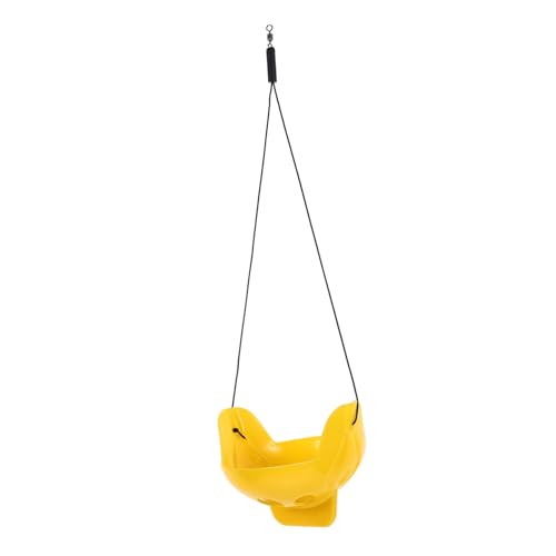 GRIRIW Ornament Frosch Lebensraum Reptil Ruheplatz Leuchtendes Gelb Robust Für Wassertiere von GRIRIW