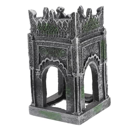 GRIRIW Retro Schloss Aquarium Ornament Harz Aquarium Landschaft Decor Aquarium Zubehör Dekorationen GRIRIW Retro Schloss Aquarium Ornament Harz Aquarium Landschaft Decor Aquarium Zubehör Dekorationen von GRIRIW