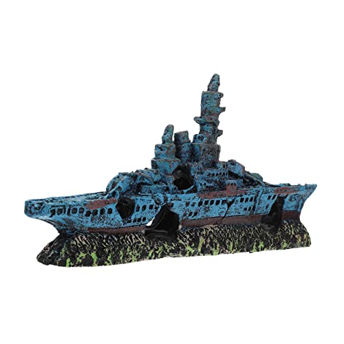 GRIRIW Aquarium Simuliertes Aus Resin Versteck Für Fische Perfektes Zubehör Für Fischtank Blaues Mit Blättern GRIRIW Aquarium Simuliertes Aus Resin Versteck Für Fische Perfektes Zubehör Für Fischtank Blaues Mit Blättern von GRIRIW