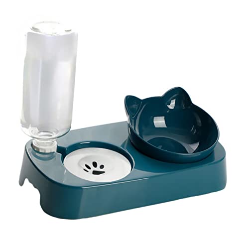 GRIRIW Automatischer Katzenfutterspender Katzennapf 1 Set Futterspender für Katzen und Tränke für Haustiere Futterspender Aus Kunststoff GRIRIW Automatischer Katzenfutterspender Katzennapf 1 Set Futterspender für Katzen und Tränke für Haustiere Futterspender Aus Kunststoff von GRIRIW