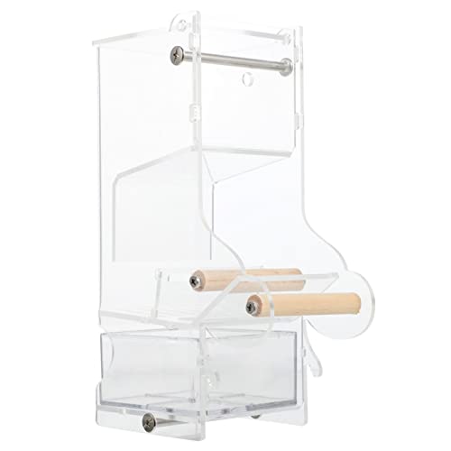 GRIRIW Automatischer Vogel Futterspender Für Papageien Und Tauben Futter Und Wasserbehälter Transparente Futterbox Aus Vogel Futternapf Für Käfige GRIRIW Automatischer Vogel Futterspender Für Papageien Und Tauben Futter Und Wasserbehälter Transparente Futterbox Aus Vogel Futternapf Für Käfige von GRIRIW