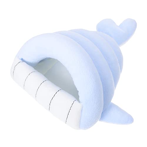 GRIRIW Winter Hamster Nest Kuscheliges Schlafhaus Für Meerschweinchen Und Kleine Tiere Blaues Design Warm Und Für von GRIRIW