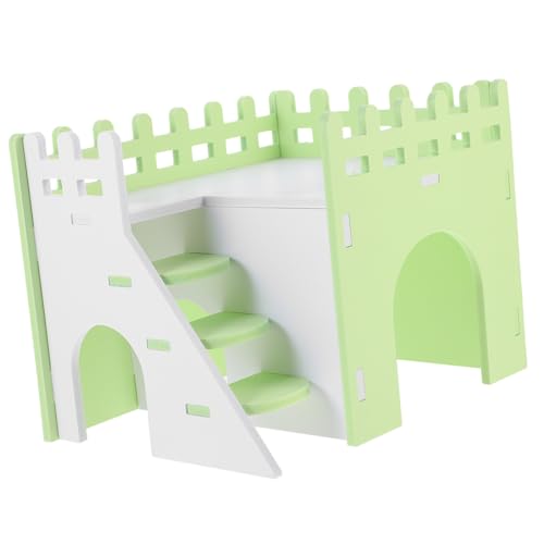 GRIRIW Delikates Hamsterhaus mit Rampe Buntes Versteck für Meerschweinchen und Kleine Nager Stabiles PVC Material Multifunktionale Villa für Schlaf und Spiel GRIRIW Delikates Hamsterhaus mit Rampe Buntes Versteck für Meerschweinchen und Kleine Nager Stabiles PVC Material Multifunktionale Villa für Schlaf und Spiel von GRIRIW