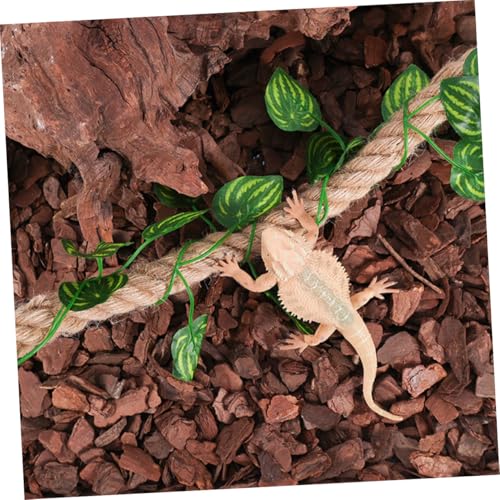 GRIRIW Einsiedlerkrebs Kletterseil mit Saugnapf Jute Hängematte für Bartagamen und Eidechsen Reptilien Kletterbrücke Robustes Terrarium Zubehör Fördert Bewegung und Ruhe GRIRIW Einsiedlerkrebs Kletterseil mit Saugnapf Jute Hängematte für Bartagamen und Eidechsen Reptilien Kletterbrücke Robustes Terrarium Zubehör Fördert Bewegung und Ruhe von GRIRIW