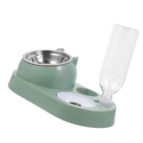 GRIRIW Essgeschirr für Haustiere automatische Haustiertränke automatischer Futterautomat für Haustiere pet Feeder pet Food Container Wasserspender Hundenapf Kleiner Futterautomat 4 in 1 von GRIRIW