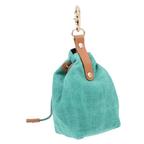 GRIRIW Futtertasche Aus Strapazierfähigem Canvas Tragbarer Leckerli Halter Im Militärgrünen Design Verschleißfest Für Snacks Und Hundefutter Mit Praktischem Tragegriff von GRIRIW