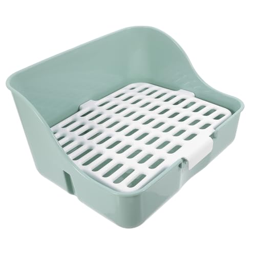 GRIRIW Große Ecktoilette für Kaninchen und Kleintiere Geräumig und Spritzschutzfrei Geeignet für Meerschweinchen Zwergkaninchen Chinchillas Hygienische Hamster Einstreu Toilette GRIRIW Große Ecktoilette für Kaninchen und Kleintiere Geräumig und Spritzschutzfrei Geeignet für Meerschweinchen Zwergkaninchen Chinchillas Hygienische Hamster Einstreu Toilette von GRIRIW