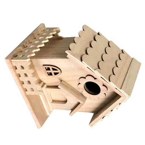GRIRIW Hängendes Rustikales Vogelhaus aus Holz Dekoratives für Garten und Zuhause als für Hochzeiten Langlebig und Gestaltet GRIRIW Hängendes Rustikales Vogelhaus aus Holz Dekoratives für Garten und Zuhause als für Hochzeiten Langlebig und Gestaltet von GRIRIW