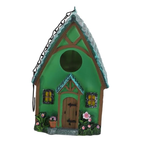 GRIRIW Hängendes Vogelhaus aus Resin Dekoratives Vogel Nest für Garten Installieren Wetterfest und Attraktiv für Wildvögel für Ihren Außenbereich von GRIRIW