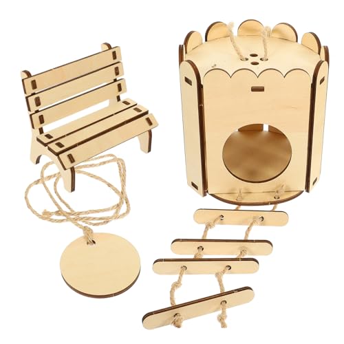 GRIRIW Hamster Hängendes Nest Aus DIY Hamsterhaus Zum Selbstbauen Ideal Als Rückzugsort Und Spielplatz Für Zwerghamster Und Kleine Nager GRIRIW Hamster Hängendes Nest Aus DIY Hamsterhaus Zum Selbstbauen Ideal Als Rückzugsort Und Spielplatz Für Zwerghamster Und Kleine Nager von GRIRIW