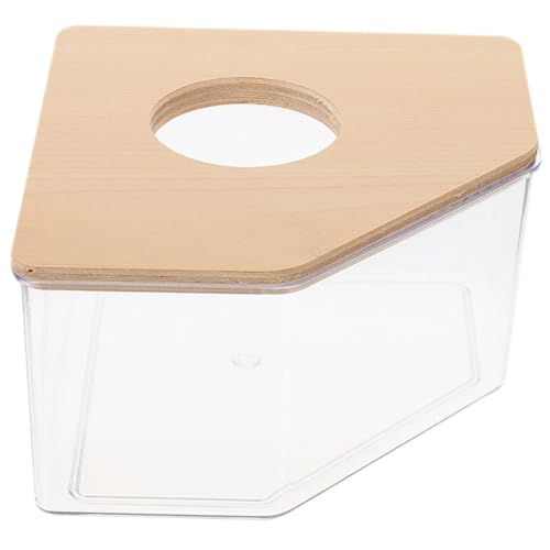 GRIRIW Hamster Sandbad Box Transparente Sandbadewanne für Chinchillas und Meerschweinchen Praktischer und Langlebiger Hamster Toilettenbehälter für Kleine Haustiere und Leicht zu Reinigen von GRIRIW