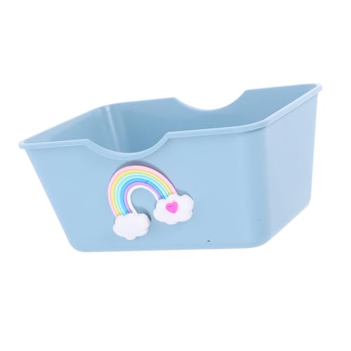 GRIRIW Hamster Toilette Hamster bei Hamster Badewanne Pet Badewanne Hamster Wohnaccessoires Hamster Hamster verstecken Hamster-Schlafnest Schlafbett für Hamster Abs Sky-Blue von GRIRIW