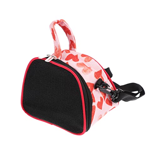 GRIRIW Hamster-tüte Zum Mitnehmen Welpe Atmungsaktiv Hängematte Katzentransporter Hundetasche Tragen Hamsterkäfig Autositz Für Hunde Transportboxen Für Haustiere Taschen Oxford-Stoff Rot von GRIRIW