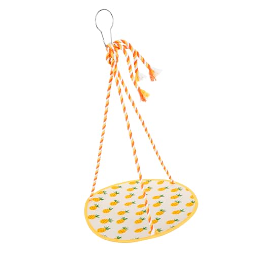 GRIRIW Hamsterbett Hängematte für Kleintiere Atmungsaktive Rattenhängematte mit Niedlichem Ananas zu Installieren Waschbar und Pflegeleicht für Hamster von GRIRIW