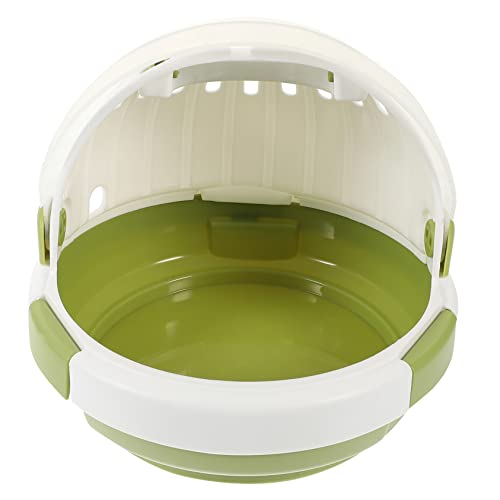 GRIRIW Hamsterkäfig zum mitnehmen tragbar Kleintier Reisen Haustier drinnen Hamster transportbox Hamster Transportkoffer meerschweinchen käfig Hamsterbehälter Rattenträger Plastik Green von GRIRIW