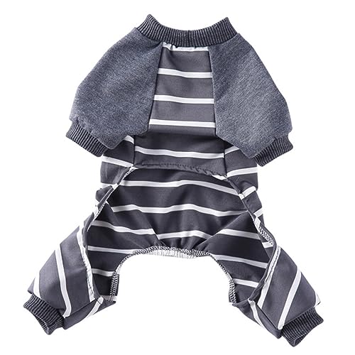 GRIRIW Haushaltshund Pyjamas Bequeme Und Dekorative Hundekleidung Aus Weichem Baumwollmaterial Gestreifte Schlafanzüge Für Haustiere Vierbeinige Kleidung Als Pet Zubehör GRIRIW Haushaltshund Pyjamas Bequeme Und Dekorative Hundekleidung Aus Weichem Baumwollmaterial Gestreifte Schlafanzüge Für Haustiere Vierbeinige Kleidung Als Pet Zubehör von GRIRIW