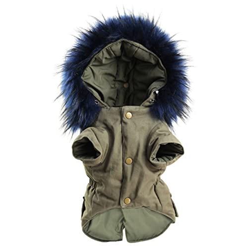 GRIRIW Haustier-Baumwollkleidung Kühlkleidung Für Haustiere Regenmantel Extra Großes Hundekostüm Kühlmatte Für Hunde Coole Hundejacken Haustier Ups Hundekostüm Reine Baumwolle Army Green von GRIRIW