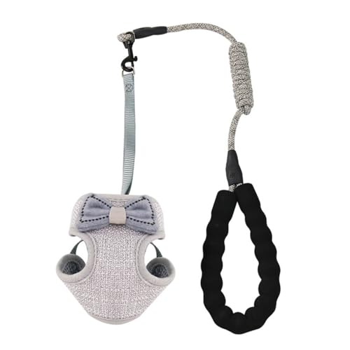 GRIRIW Haustier Geschirr Für Katzen Gürtel Katzenzubehör Katzengeschirr Und Leine Kätzchen Zubehör Großes Katzengeschirr Katzenhalsband Käfig Katze Zu Fuß Katzenhängematte Frettchen Grey GRIRIW Haustier Geschirr Für Katzen Gürtel Katzenzubehör Katzengeschirr Und Leine Kätzchen Zubehör Großes Katzengeschirr Katzenhalsband Käfig Katze Zu Fuß Katzenhängematte Frettchen Grey von GRIRIW