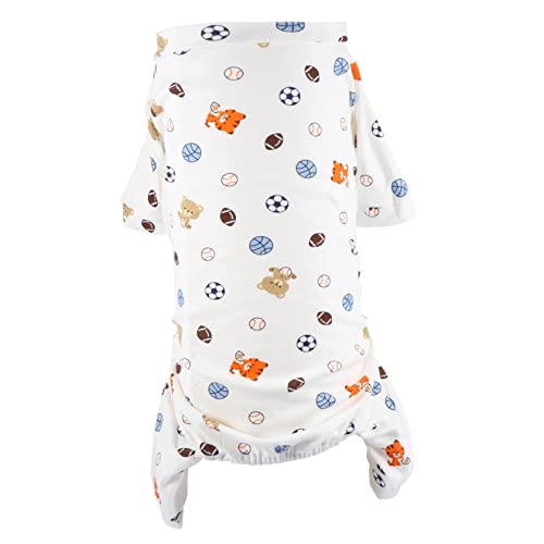 GRIRIW Haustier Hund Pyjama Plüsch Hunde Kostüm Hunde-Outfit Vlies Kleidung Für Haustiere Hundezubehör Hoodies Karikatur Dackel Hundebekleidung Windeln Weiß Baumwolle GRIRIW Haustier Hund Pyjama Plüsch Hunde Kostüm Hunde-Outfit Vlies Kleidung Für Haustiere Hundezubehör Hoodies Karikatur Dackel Hundebekleidung Windeln Weiß Baumwolle von GRIRIW