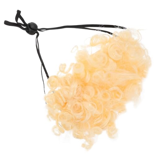 GRIRIW Haustier Perücke pet Supplies Dog Costume hundekostüme Dog Accessories cat Costume Tierhaare Hundenapf Retriever Hundeperücke Kopfschmuck für Welpen Haustierdekoration Polyester von GRIRIW