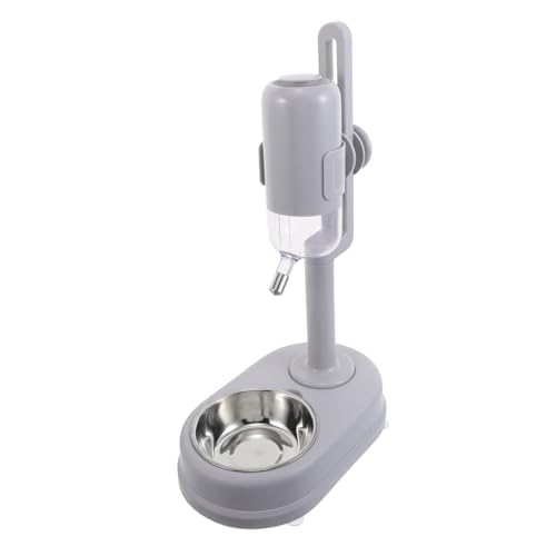GRIRIW Haustierdiät Wasserspender Für Welpen Automatisches Katzenwasser Futternapf Für Hunde Hundefutter Wassernapf Automatische Wassernäpfe Wassernapf Für Haustiere Rostfreier Stahl Grey von GRIRIW