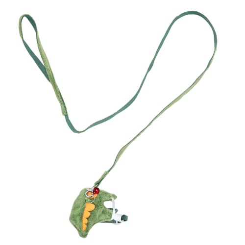 GRIRIW Haustierleine Hamster Dackel Hängematte Hundeschlupfleine pet Supplies hundegurt rückenbandage rückengurt Cartoon-Frettchen-Geschirr-Kit Geschirr für kleine Haustiere Vlies Green von GRIRIW