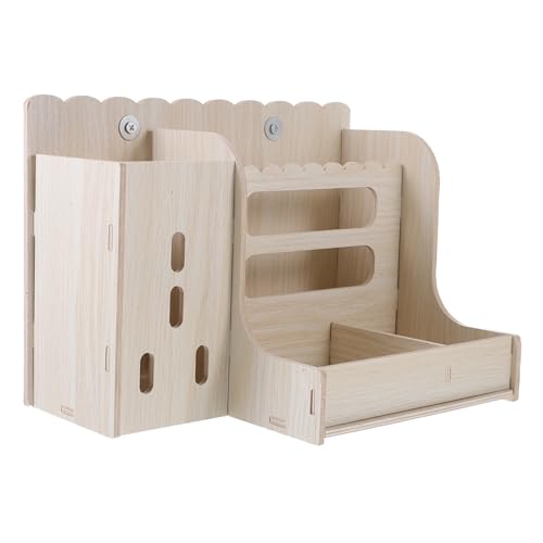 GRIRIW Holzfütterer für Kleintiere Langlebiger und Stabiler Heu und Futterspender für Kaninchen Meerschweinchen und Chinchillas für Fütterung Verschwendung GRIRIW Holzfütterer für Kleintiere Langlebiger und Stabiler Heu und Futterspender für Kaninchen Meerschweinchen und Chinchillas für Fütterung Verschwendung von GRIRIW
