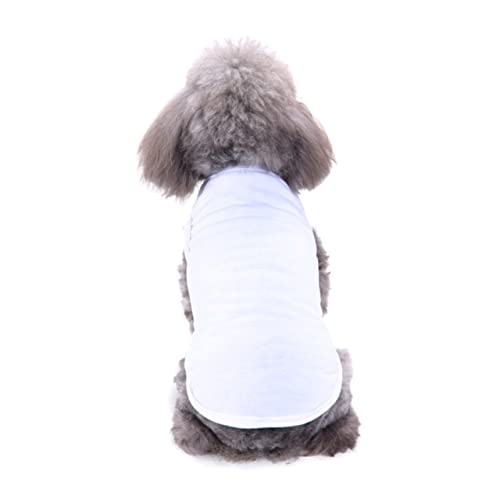 GRIRIW Hund Kurzarm Shirt Einfarbig Polyester Welpen t Shirts Hund Sommer Kleidung Für Spazierengehen Schlafen Aktivitäten Für Besondere Anlässe Fotografieren Einfach Anzulegen Bequem von GRIRIW
