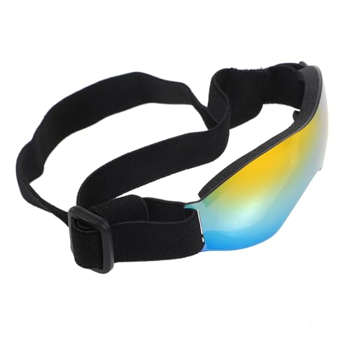 GRIRIW Hundegeschirr Für Kleine Hunde Verstellbare Atmungsaktive Hundebrille Mit Uv-Schutz Und Windschutz Für Outdoor-aktivitäten Und Fotoshootings Trendiges Design Rot von GRIRIW