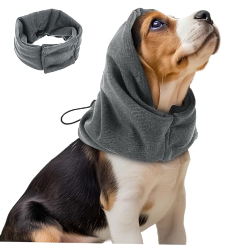 GRIRIW Hundehalsband hundekleidung Hundemantel Hundemützen für kleine Hunde Schals für Hunde Beruhigender Kapuzenpullover für Hunde Ohrenbedeckungen für Haustiere Polyester Dark Grey GRIRIW Hundehalsband hundekleidung Hundemantel Hundemützen für kleine Hunde Schals für Hunde Beruhigender Kapuzenpullover für Hunde Ohrenbedeckungen für Haustiere Polyester Dark Grey von GRIRIW